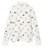 Thumbnail 1 of Joules Women's Eleanor Tomlinson Jersey Shirt - Cream Dogs