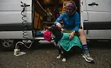 Thumbnail 15 of RUFFWEAR Dirtbag Dog Drying Towel (Large) - Aurora Teal