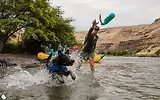 Thumbnail 7 of RUFFWEAR Lunker Floating Throw Toy - Campfire Orange