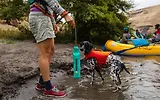Thumbnail 9 of RUFFWEAR Lunker Floating Throw Toy - Campfire Orange