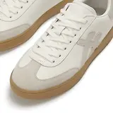 Thumbnail 5 of FitFlop Women's The Dash FF T-Toe Leather/Suede Trainers - Urban White Mix