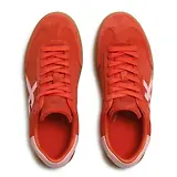 Thumbnail 4 of FitFlop Women's The Dash FF T-Toe Suede Trainers - Cherry Tomato / Warm Pink