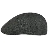 Thumbnail 1 of Stetson Texas Wool Herringbone Flat Cap Hat - Dark Grey
