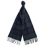 Thumbnail 1 of Barbour New Check Tartan Scarf - Lambswool & Cashmere Mix - Black Watch