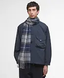 Thumbnail 2 of Barbour Galingale Tartan Scarf - Grey Midnight Tartan