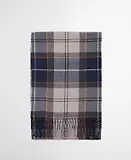 Thumbnail 4 of Barbour Galingale Tartan Scarf - Grey Midnight Tartan