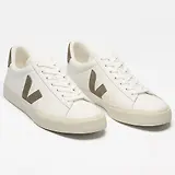 Thumbnail 2 of VEJA Women's Campo Leather Sneakers - White Kaki