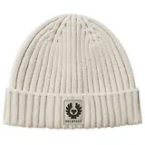 Thumbnail 1 of Belstaff Men's Lambswool Watch Beanie Hat - Pale Stone