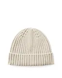 Thumbnail 2 of Belstaff Men's Lambswool Watch Beanie Hat - Pale Stone