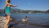 Thumbnail 6 of RUFFWEAR Lunker Floating Throw Toy - Campfire Orange