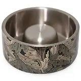 Thumbnail 1 of William Morris Double Walled Dog Slow Feeder - Acanthus Print