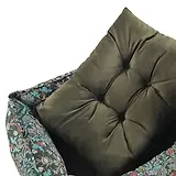 Thumbnail 7 of William Morris Square Dog Bed - Blackthorn Print