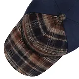 Thumbnail 2 of Stetson Wool Check Trucker Cap - Navy/Beige/Burned Orange