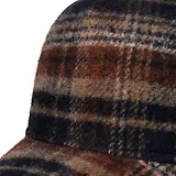 Thumbnail 5 of Stetson Wool Check Trucker Cap - Navy/Beige/Burned Orange