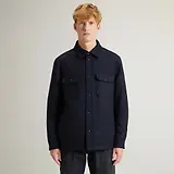 Thumbnail 2 of Woolrich Men's Alaskan Padded Overshirt - Melton Blue