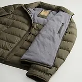 Thumbnail 9 of Woolrich Men's Lightweight Microfibre Down Jacket - Dark Green