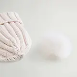Thumbnail 5 of Woolrich Women's Cashmere Pom-Pom Beanie - Milky Cream