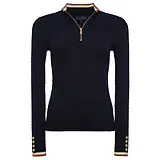 Thumbnail 7 of Holland Cooper Women's Zoe Quarter Zip Knit - Ink Navy