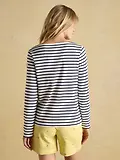 Thumbnail 3 of Joules Women's Harbour Long Sleeve Top - Cream/Navy Stripe