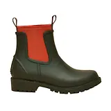 Thumbnail 1 of Joules Women's Oakfield Colour Block Short Neoprene-Lined Wellies - Green