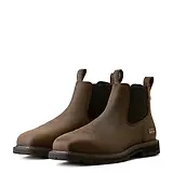 Thumbnail 3 of Ariat Men's Groundrancher Chelsea Wide Square Steel Toe Work Boots - Dark Brown