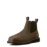 Thumbnail 7 of Ariat Men's Groundrancher Chelsea Wide Square Steel Toe Work Boots - Dark Brown