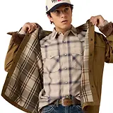 Thumbnail 4 of Ariat Men's Retro Canvas Shirt Jacket - Kangaroo
