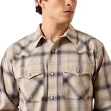 Thumbnail 4 of Ariat Men's Retro Hudde Fitted Western Snap Shirt - Peyote Plaid