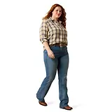 Thumbnail 6 of Ariat Women's Billie Jean Western Shirt - Horizon Plaid