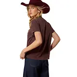 Thumbnail 3 of Ariat Women's Rebel With a Cause T-Shirt - Chocolate Plum