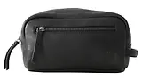Thumbnail 1 of Lyle & Scott Leather Wash Bag - Jet Black