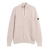 Thumbnail 1 of Barbour International Men's Crawley Quarter-Zip Jumper - Concrete