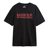 Thumbnail 1 of Barbour International Men's Essential Tee - Black / Fire Whirl