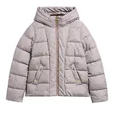 Thumbnail 1 of Barbour International Women's Printed Brantley Puffer Jacket - Truffle Northumberland Check