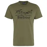 Thumbnail 1 of Barbour Men's Field Dog Graphic T-Shirt - Mid Olive