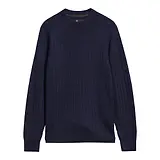 Thumbnail 1 of Barbour Men's Herringbone Crew Neck Jumper - Navy