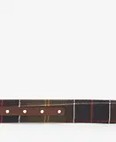Thumbnail 3 of Barbour Men's Reversible Tartan Leather Belt - Classic Tartan / Brown