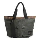 Thumbnail 1 of Barbour Field Waxed Carry All Tote Bag - Sage / Classic