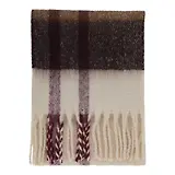 Thumbnail 1 of Barbour Women's Isla Tartan Boucle Scarf - Ecru Muted Tartan