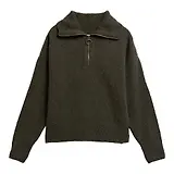 Thumbnail 1 of Barbour Women's Lavensdale Half-Zip Jumper - Olive