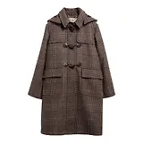 Thumbnail 1 of Barbour Women's Melody Check Duffle Coat - Prince Of Wales / Ganache