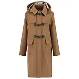 Thumbnail 1 of Barbour Women's Melody Wool Duffle Coat - Camel/Hessian Tartan