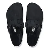 Thumbnail 3 of Birkenstock Boston Shearling Suede Leather Regular Clogs - Black