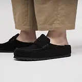 Thumbnail 3 of Birkenstock Naples Wrapped Suede Leather Regular Clogs - Black