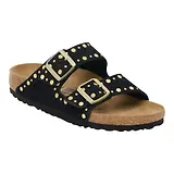 Thumbnail 1 of Birkenstock Women's Arizona Rivet Suede Leather Narrow Sandals - Black