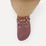 Thumbnail 2 of Birkenstock Women's Boston Rivets Suede Leather Narrow Clogs - Pepper