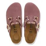Thumbnail 4 of Birkenstock Women's Boston Rivets Suede Leather Narrow Clogs - Pepper
