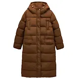 Thumbnail 1 of Joules Women's Matchday Longline Oversized Showerproof Coat - Toffee Brown