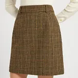 Thumbnail 3 of Joules Women's Bramble Tweed Skirt - Brown Tweed