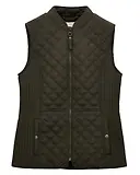 Thumbnail 1 of Joules Women's Minx Showerproof Diamond Quilted Gilet - Green